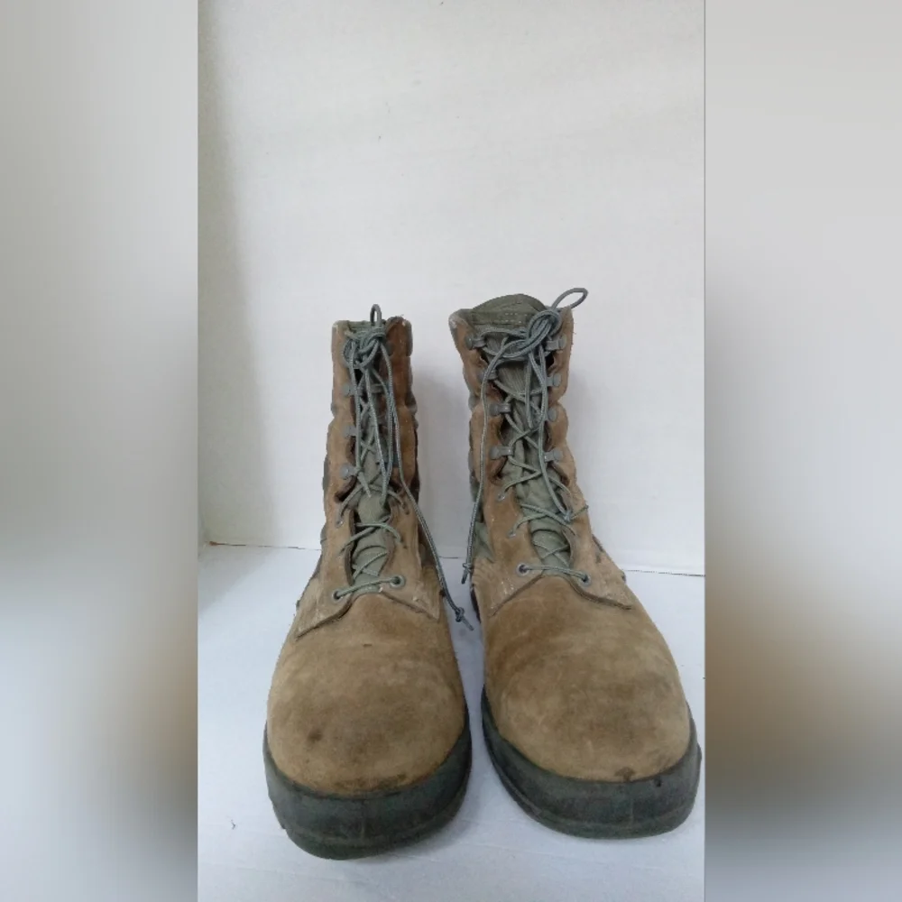 Military Style Combat Boots Work‎ Hiking Boots Suede Leather